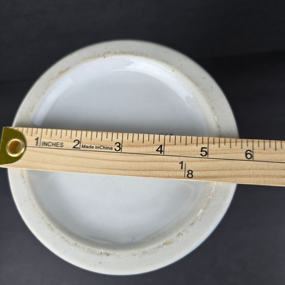 Vintage Yellow Blue Floral Porcelain Vase 13.5" Chinoiserie China - Picture 7 of 8